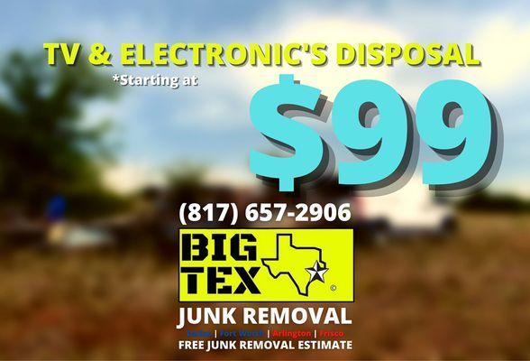 Tv and electronic disposal