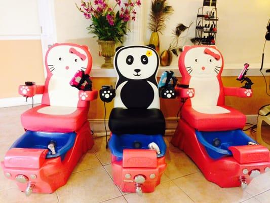 Perfect kid spa pedicure.