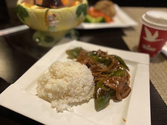 Pepper Steak with Onion Lunch Combo