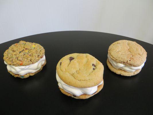 Ice cream sandwiches!  Monster, Chocolate Chip, and Snickerdoodle!