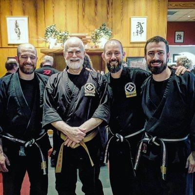 An-shu and his senior teachers at the Chapel Hill branch Quest Center