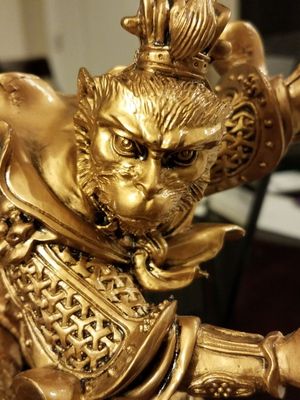 A close up of Sun Wukong.