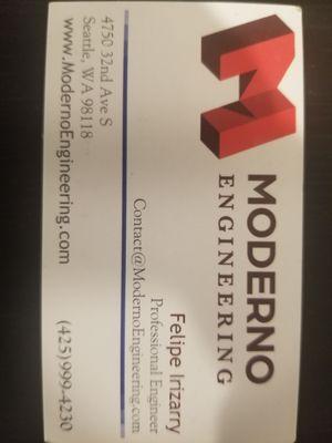 MODERNO Business Card