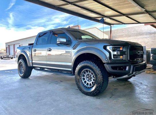 Ford Raptor after receiving our signature hand wash package.