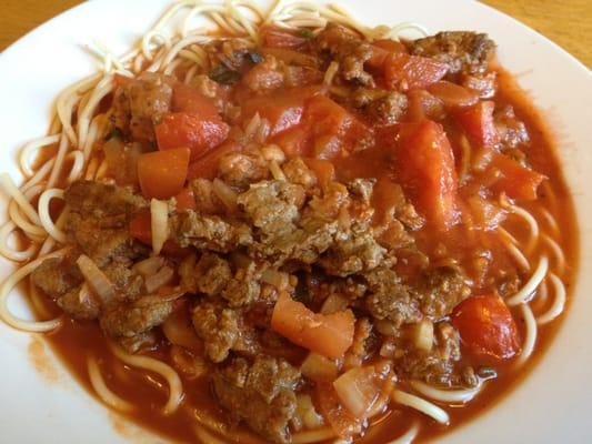 Spaghetti with meat sauce