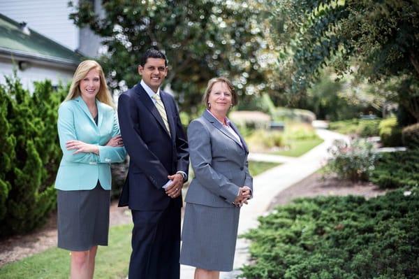 Partners Suzanne Prescott, Damon Bivek and Melanie Brubaker