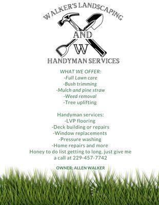 Walker’s Landscaping and Handyman Services