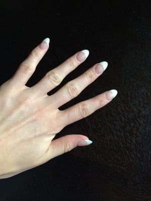 French tip acrylic nails