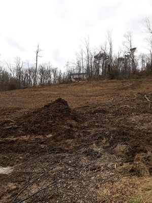 After land was cleared, still doing dirt work