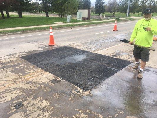 Some emergency street patching for the city of Fort Collins.