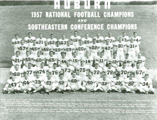 Auburn's 1957 national championship team.