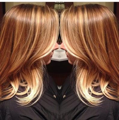 Balayage and cut by Rachel