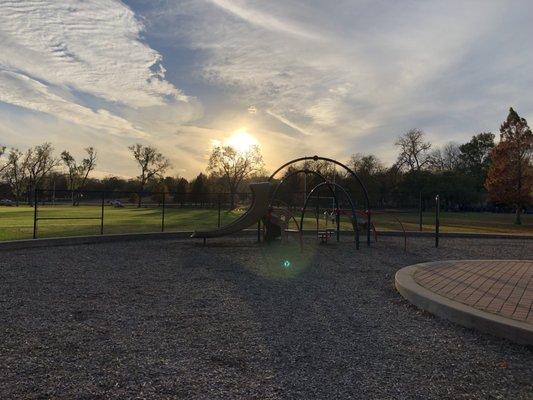 Gorgeous and spacious park with plenty of room for both big kids and little kids!