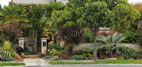 This Mediterranean garden is water-wise and showcases a creatively diverse palette.