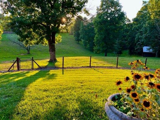 Pasture view from Rock Creek Manor.