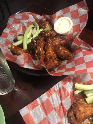 Honey bbq wings.  Delish