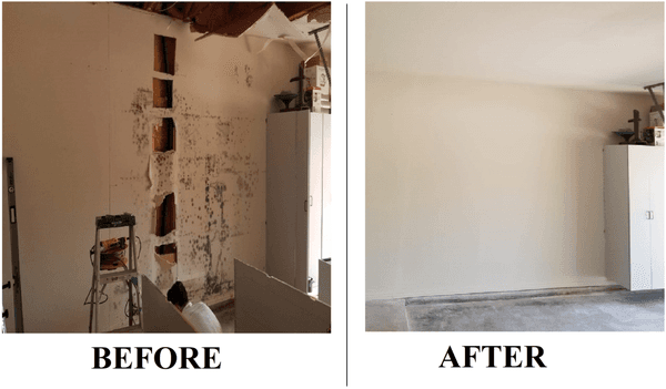 Before & After: Water Damage Repairs