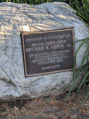 Dedication plaque