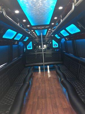 22 pass limo BUS