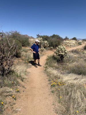 Beautiful desert scenery & wildlife throughout the hike! Come prepared with water, preferably in a sports bottle which you can take home.