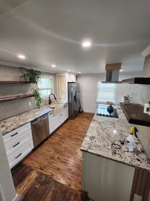 Kitchen Remodel, before paint was completed