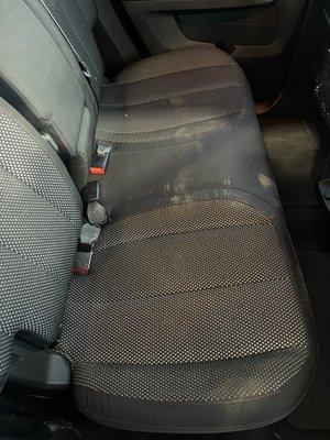 Oil and dirt all over my seats and smelled like a mechanic shop inside as if they threw my engine in the back seat.