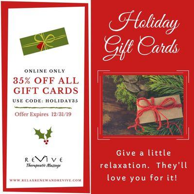 Give the gift of massage!