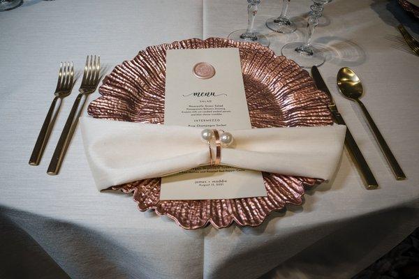 Rose Gold Place Setting 2