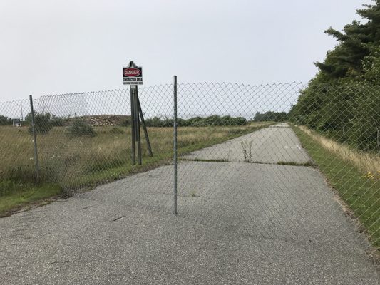 This section closed during demolition of pier.