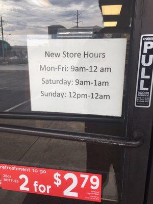 New Store Hours!