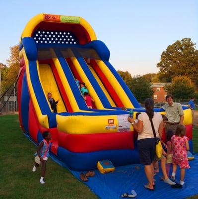 The 20' tall Dual Lane Giant Slide