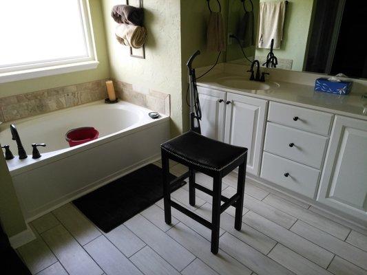 Deep clean this bathroom and my client loved it