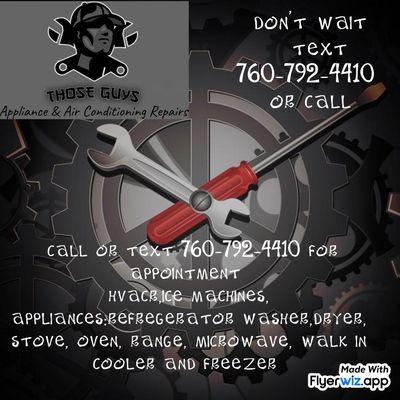 Those Guys Appliance & Air-Conditioning Repairs