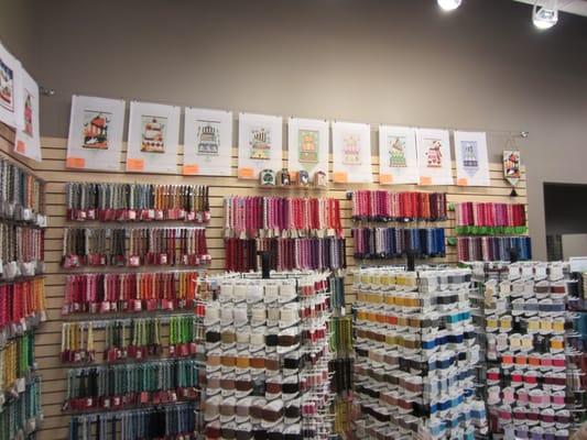 Canvases and threads galore