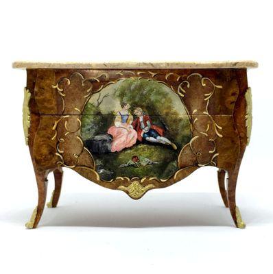 Gooch and Clinkscales 18th century French commode made to in miniature to fit doll houses