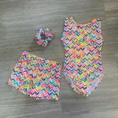 Gymnastics in this awesome chevron print!! So cute!!!