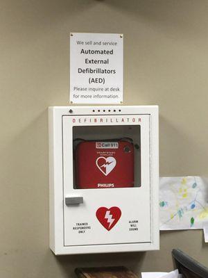 We sell AEDs, and we have one in our office... just is case...