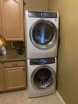 Electrolux washer and dryer