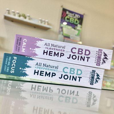 New CBD Pre-rolls! Peppermint-infused to Focus and Lavender-infused to Calm. 150mg each