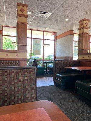 Empty dining area.