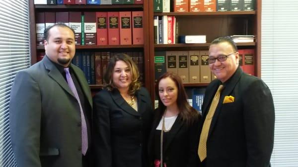 Marc (notary public, Paralegal), Attorney Gia Pacheco, Michelle (paralegal), and Attorney George Pacheco