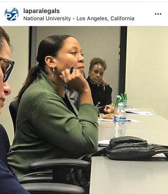 Continuing Education with Los Angeles Paralegal Association (LAPA) at National University.