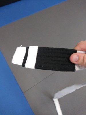 First stripe for bjj.