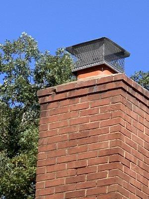 New Chimney top with top damper