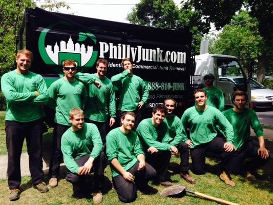 Philly Junk® team with completed house cleanout in Philadelphia, Pa.