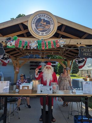 Christmas in July at the Depot Beer Garden