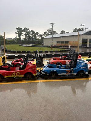 Go kart line up