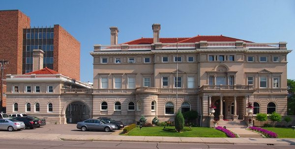 We are located in the Historic Carriage House of the Semple Mansion.