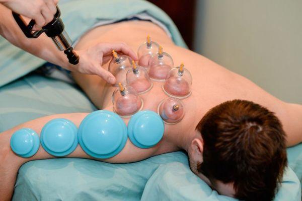 Cupping massage can be used as a treatment by itself or incorporated into a massage.