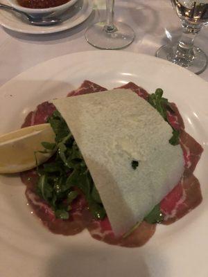 Beef carpaccio